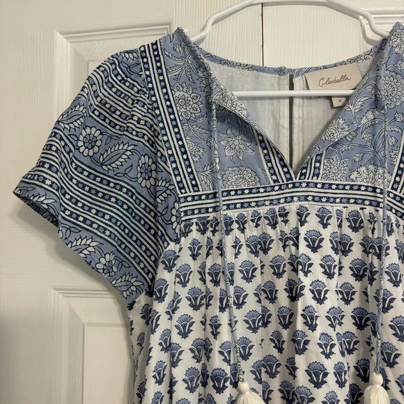 Cleobella Blue & White Floral Mini Dress - Picture 5 of 7